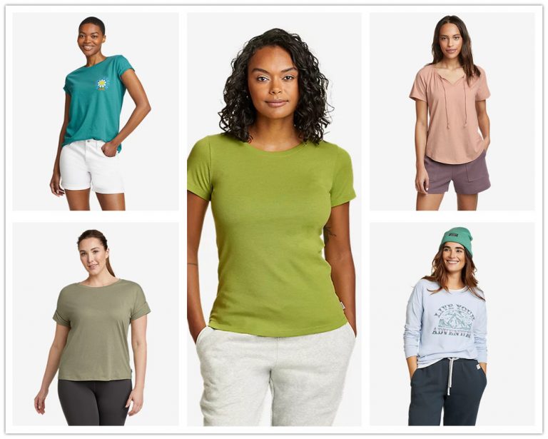 Exploring 8 Trendy Women’s T-shirts From Eddie Bauer